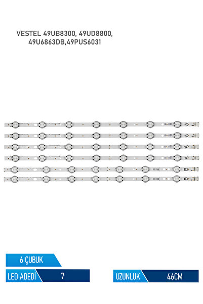 49UB8300 6 Parça 49 inc Tv Led Bar