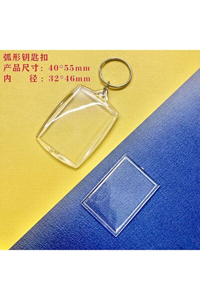 Choice 10pc style 1 10 PCS Acrylic Photo Frame Keychain Clear Picture Insert ...