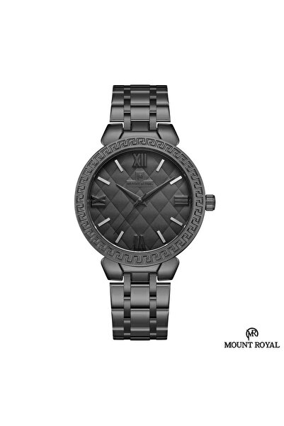 MOUNT ROYAL Mont Royal Men's Watch Steel Case Black Color Black Dial