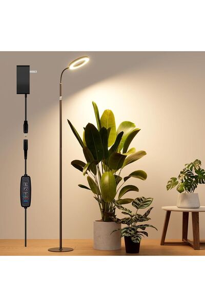 Dotail Lampă LED pentru creșterea plantelor Bamworld, Spectru complet, 10 niv...