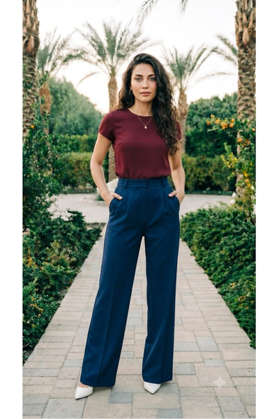 LY LEYO TEKSTİL Palazzo pantalone, set od 3 komada