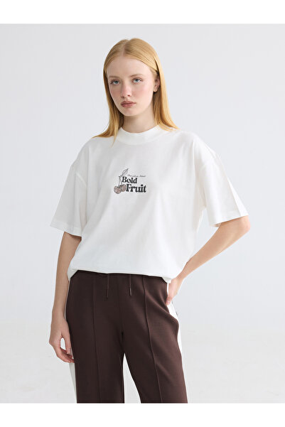 LC Waikiki Tricou de damă imprimat, 100% bumbac