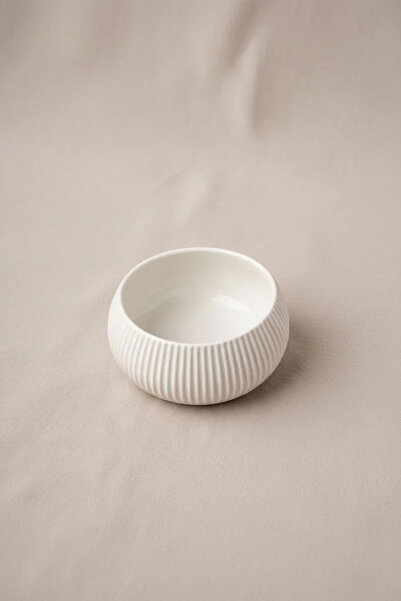 Bereketli Store Acar Round Line Detailed Porcelain Deep Medium Size Bowl |   ...