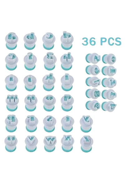 pratikpastacılık Press-Type Capital Letter and Number Stamping Set