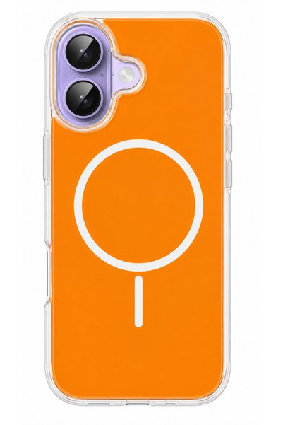 HyperAge iPhone 16 Case with Magsafe, Colored Back, Hard Sides, Flexible Came...