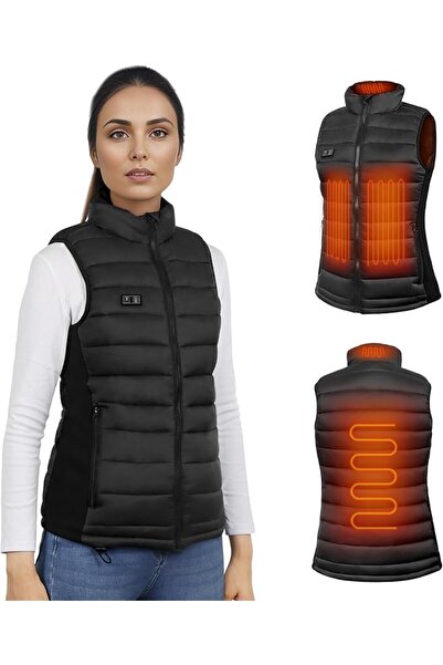 OEM Vestă încălzită pentru femei, 4 zone de încălzire, baterie de 10.000 mAh,...