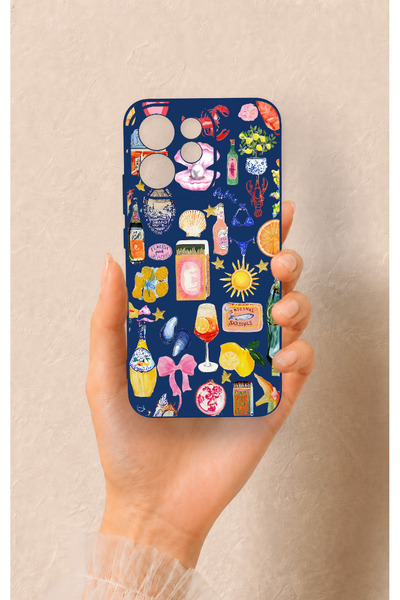 Vip Case Oppo Reno 15F Uyumlu Summer Desenli Silikon Kılıf