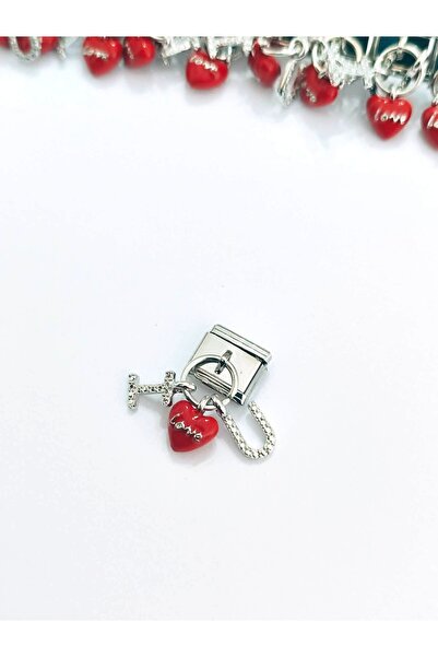 Umrece I Love You Italian Steel Charm