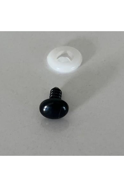 nildamigurumi Amigurumi Vidalı Oval Göz 8x10 mm Siyah 20 Adet
