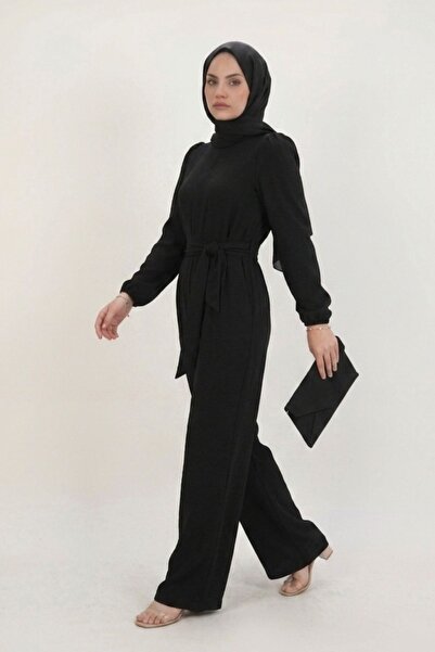 moddosa fashion Γυναικεία ολόσωμη φόρμα χιτζάμπ με ζώνη και ελαστικά μανίκια