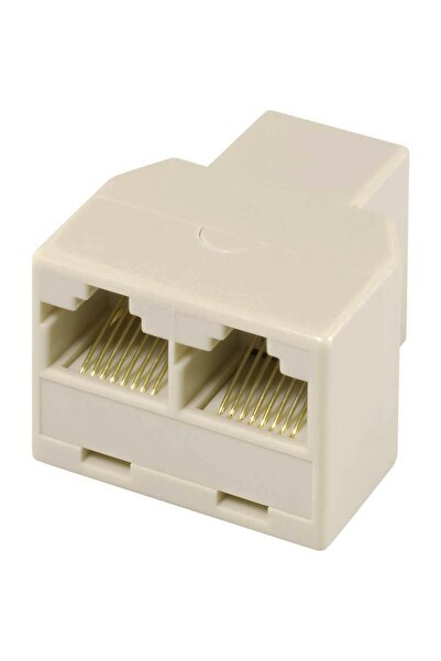 POWERTECH Αντάπτορας RJ45 (F) σε 2x RJ45 (F) CAB-N128, λευκό