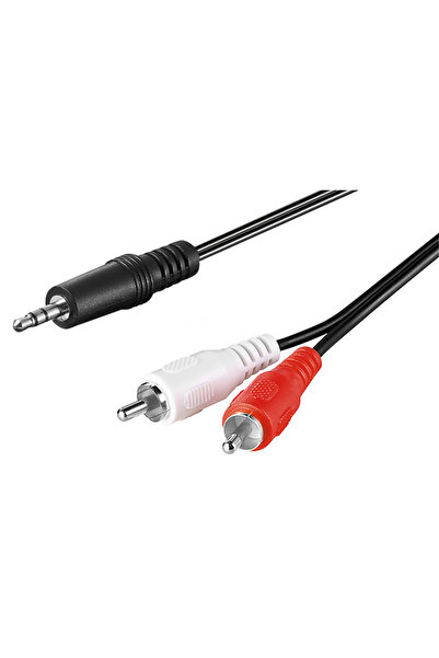 goobay καλώδιο ήχου 51650 3.5mm σε 2x RCA, 3 pin stereo, 3m, μαύρο