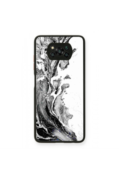 Other Xiaomi Poco X3 /X3 Pro Marble River Black Glossy Θήκη