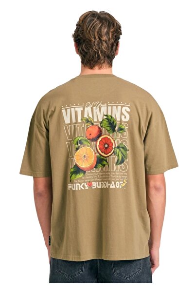 Funky Buddha T-Shirt FBM011-052-04 – Oregano - m