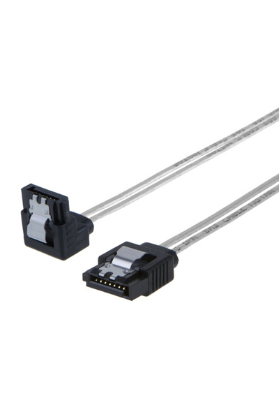 POWERTECH Καλώδιο SATA III 7pin σε 7pin 90° CAB-W033, flat, 0.5m