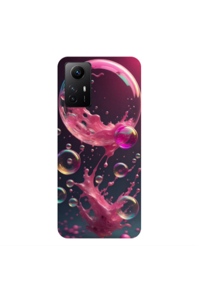 Other Xiaomi Redmi Note 12s Pink balloon Transparent Silicone TPU Θήκη