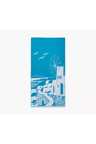 Nef Nef Homeware Πετσέτα Θαλάσσης  "Το Νησί μου " 80Χ160 Nef-Nef Homeware