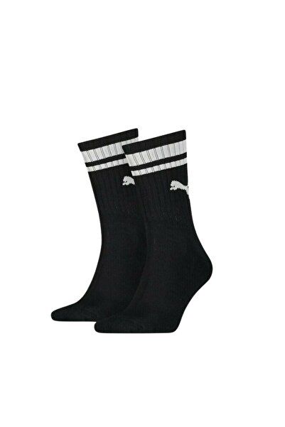 Puma Crew Heritage Stripe Κάλτσες (2 Pack) 907944 01 – Black