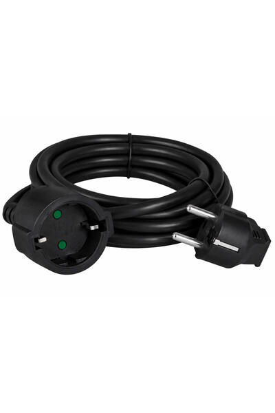 POWERTECH μπαλαντέζα ρεύματος PT-1562, 1x schuko, 16A, 5m, μαύρη