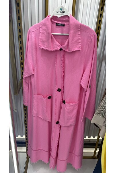 Meryemce Butik ÖZEL TASARIM OVERSIZE KETEN KAP