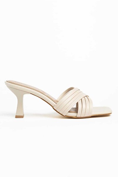 CHICELLA Palermo Women's Heeled Slippers with Cross Straps
