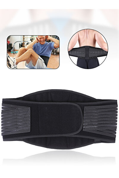 Bayt Aura Breathable Mesh Lower Back Support Belt with 8 Steel Springs Adjust...
