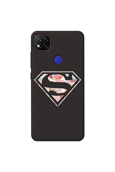Other Xiaomi Redmi 9c Superman logo Black Colored Silicone TPU Θήκη
