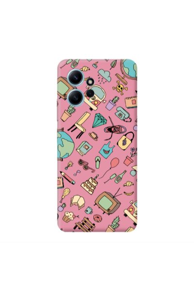Other Xiaomi Redmi Note 12 4G Best buds Pink Colored Silicone TPU Θήκη