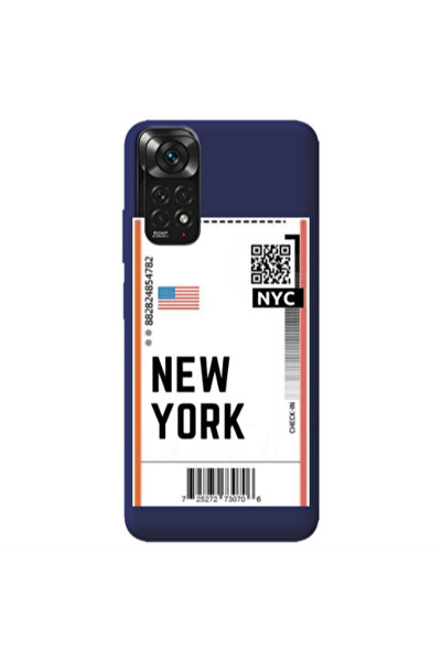 Other Xiaomi Redmi Note 11 4G New York NYC Dark blue Colored Silicone TPU Θήκη