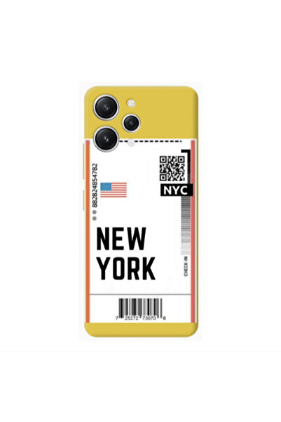 Other Xiaomi Redmi 12 New York NYC Yellow Colored Silicone TPU Θήκη