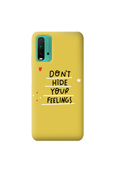 Other Xiaomi Poco M3 Dont Hide Your Feelings Yellow Colored Silicone TPU Θήκη