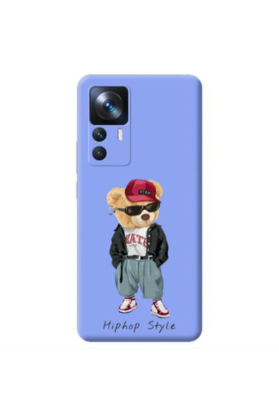 Other Xiaomi Mi 12T Hip hop style Light Purple Colored Silicone TPU Θήκη