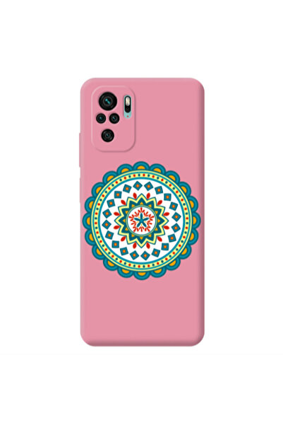 Other Xiaomi Redmi Note 10S Mandala D11 Pink Colored Silicone TPU Θήκη