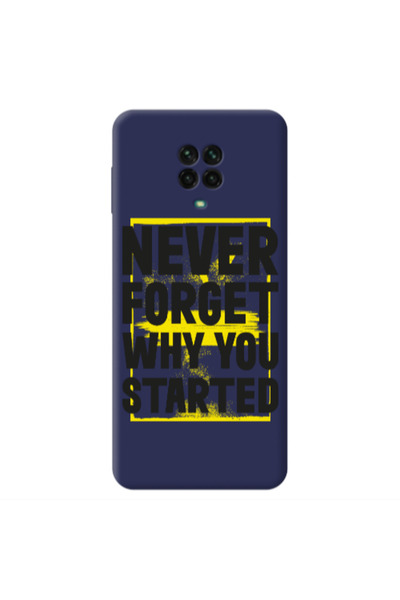 Other Xiaomi Redmi Note 9 Pro Never Forget Dark blue Colored Silicone TPU Θήκη