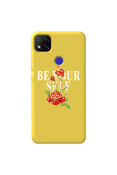 Other Xiaomi Redmi 9c Be Your Self Yellow Colored Silicone TPU Θήκη
