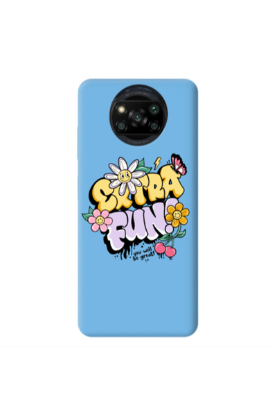 Other Xiaomi Poco X3 /X3 Pro Extra Fun Blue Colored Silicone TPU Θήκη