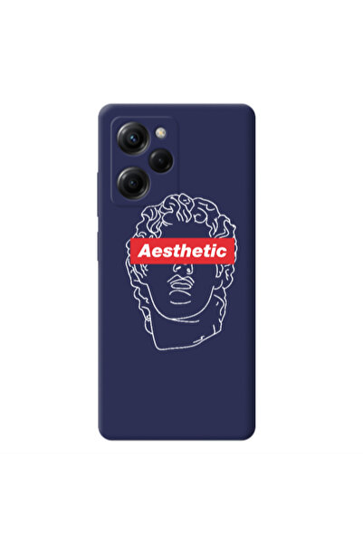 Other Xiaomi Poco X5 Pro Aesthetic Dark blue Colored Silicone TPU Θήκη