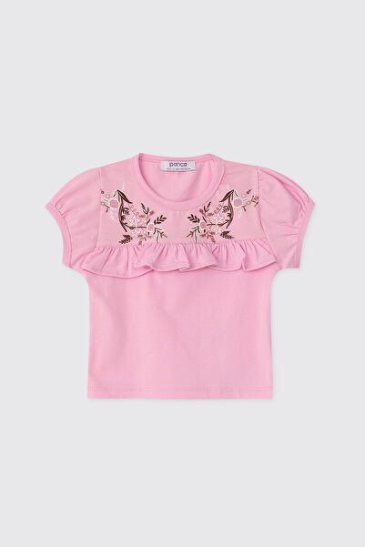 Panço Baby Girl Pink T-Shirt