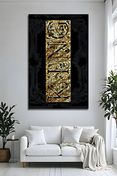 Parıltı Yayınları B&G DESIGN TABLA DECORATIVĂ DIN STICLĂ CU INScripție GOLD K...