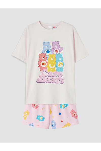 LC Waikiki طقم بيجامة بناتي مطبوع عليه Care Bears من Özmarka للموسم الجديد مع...