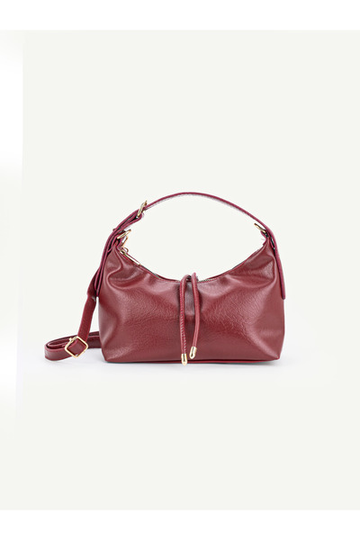 HONEY BAG Γυναικεία τσάντα ώμου από συνθετικό δέρμα με λουράκι και λεπτομέρει...