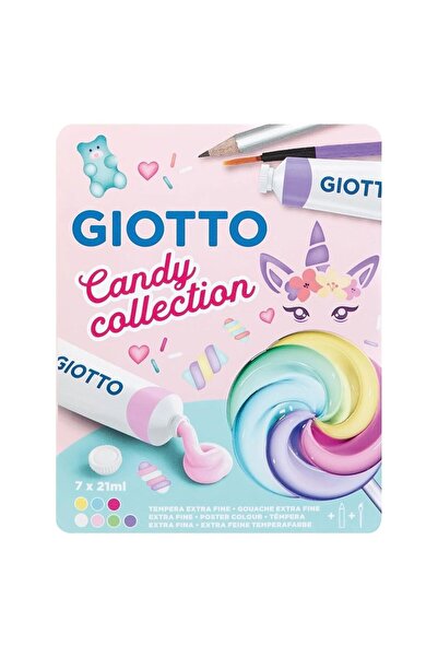 Giotto Σετ 7 Σωληνάρια Τέμπερας 21ml + Μολύβι και Πινέλο (000302100)