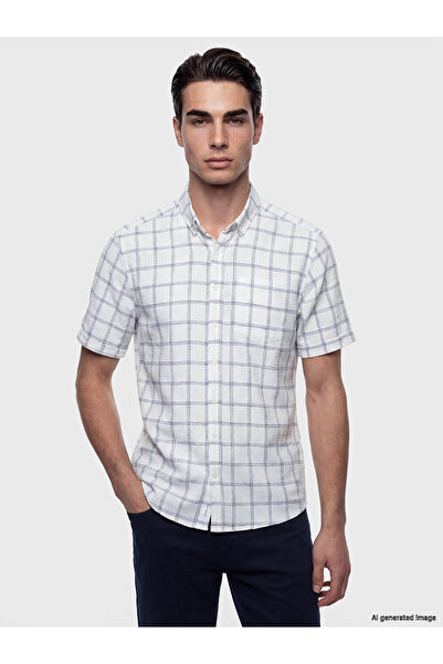 LC Waikiki قميص رجالي من NEVAVM بتصميم Regular Fit Armoudule