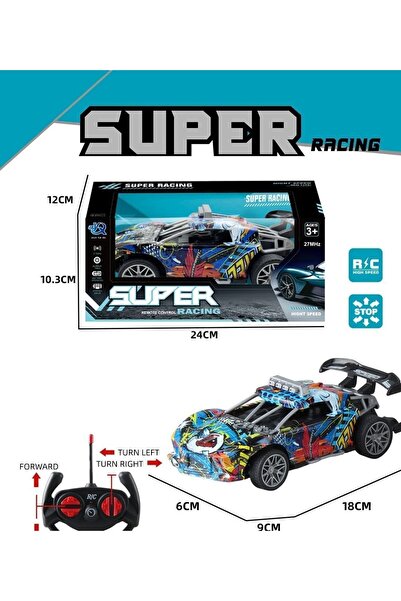 Blue Toys Τηλεκατευθυνόμενο Αυτοκίνητο Σούπερ Ρέισινγκ Μι Γκράφιτι Νο8199-Α5 ...