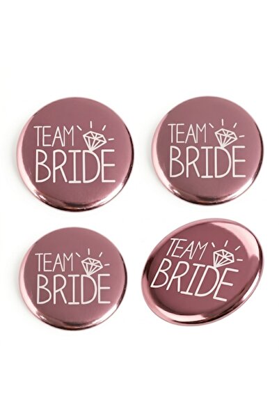 SHOPIENS Set de 4 insigne Team Bride pentru domnișoarele de onoare, petrecere...