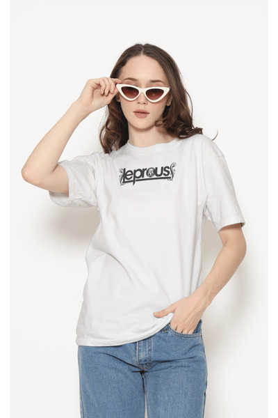 buzagi tasarım ürünleri Leprous Unisex White Regular T-Shirt