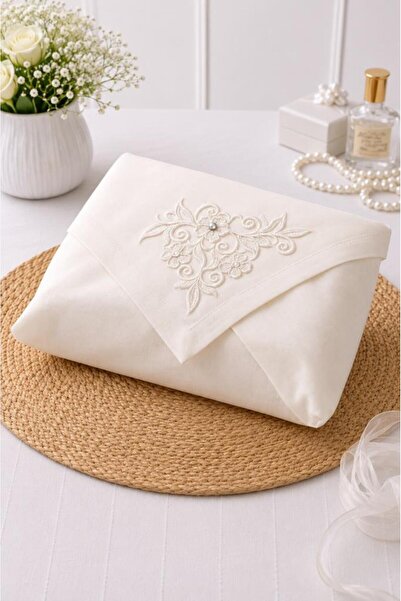 Çeyiz Diyarı Virel Satin Luxury Engagement Bundle 90X90 cm Cream