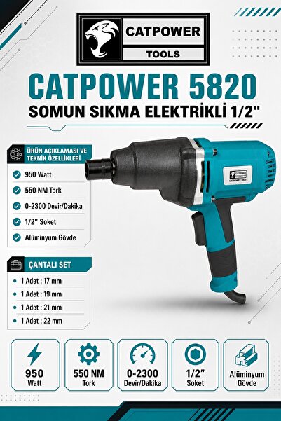 Cat Power Catpower 5820 Elektrikli Somun Sıkma