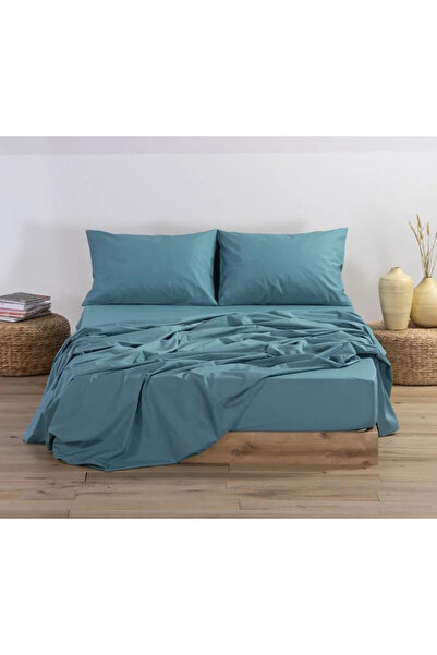 Nef Nef Homeware Διπλό Κατωσέντονο Βασικό 160x200+30 - 24 - Σκούρο Πετρόλ