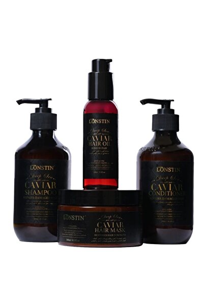 Lonstin Lonesten Caviar Moisturizing Nourishing Hair Care Set Shampoo Conditi...